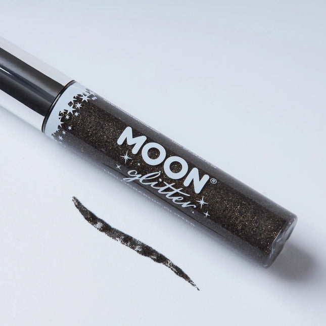 Moon Glitter Holographic Glitter Eye Liner Black 10ml