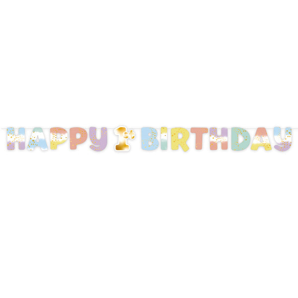 Letterslinger Happy 1St Birthday 1,8m