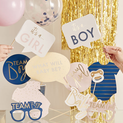 Gender Reveal Photobooth Props 10st