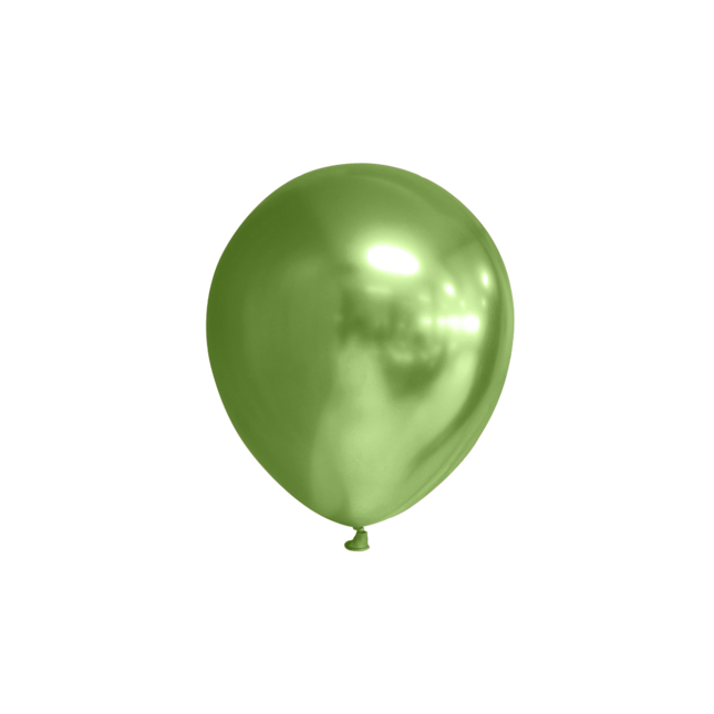 Groene Ballonnen Glans 13cm 100st