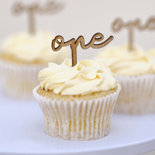 1 Jaar Cupcake Toppers 6st