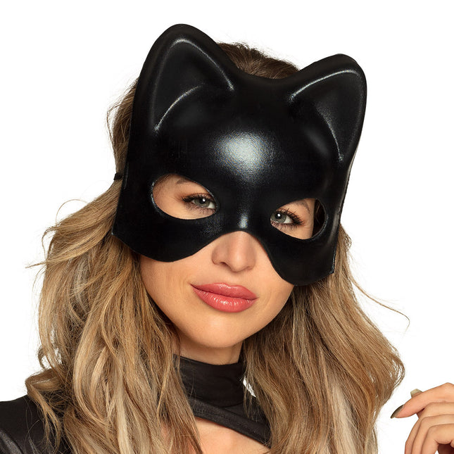 Zwart Oogmasker Kat