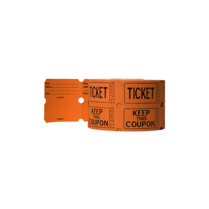 Dubbele Tickets Rol 5,1cm 500st