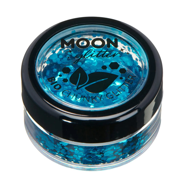 Moon Glitter Bio Chunky Glitter Blue 3g