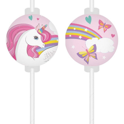 Unicorn Rietjes Regenboog 4st