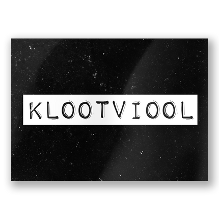 Wenskaart Klootviool 15cm