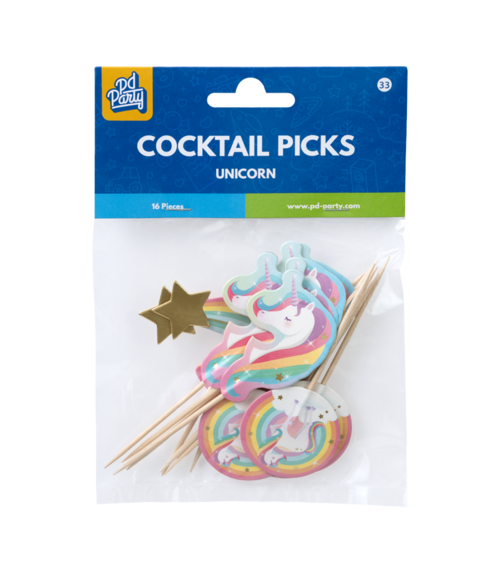 Unicorn Cocktailprikkers