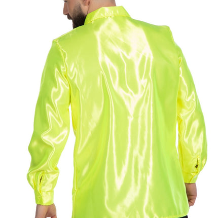 Disco Blouse Ruches Lime Groen