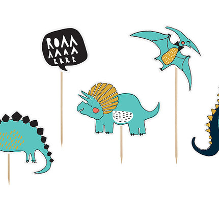 Caketopper Dinosaurs 20cm 5st