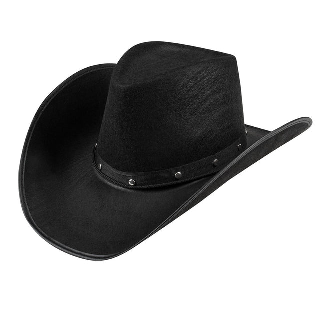 Cowboyhoed Zwart 45cm