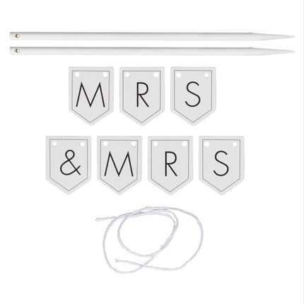 Bruiloft Taarttopper Mr & Mrs 15cm