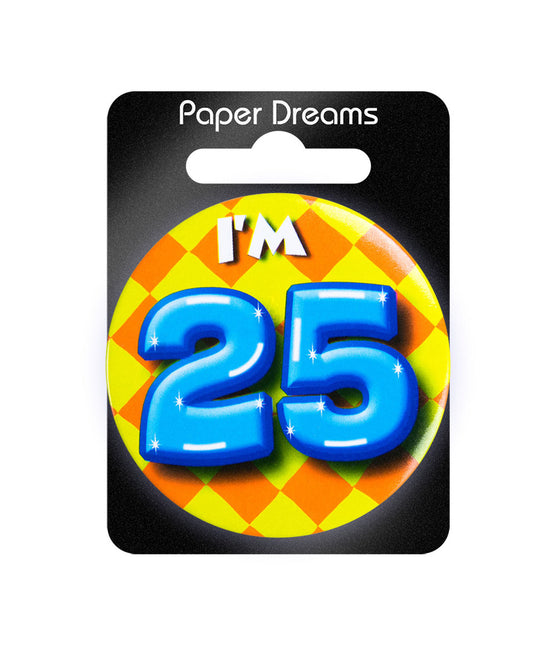 I'm 25 Button 25 Jaar 5,5cm