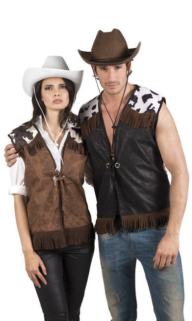 Cowboy Vest Zwart L/XL