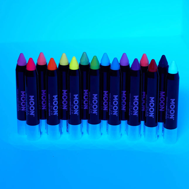 Moon Glow Intense Neon UV Body Crayons Intense Red 3.2g