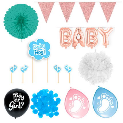 Gender Reveal Jongen Feestpakket