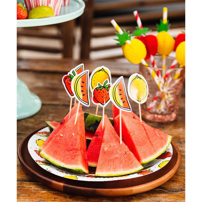 Cocktailprikkers Fruit 12cm 12st