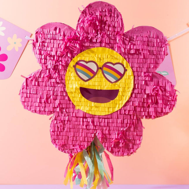 Emoij Pinata Flower Leeg 45cm