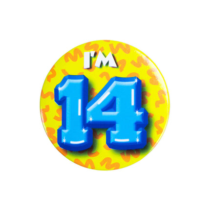 I'm 14 Button 14 Jaar 5,5cm