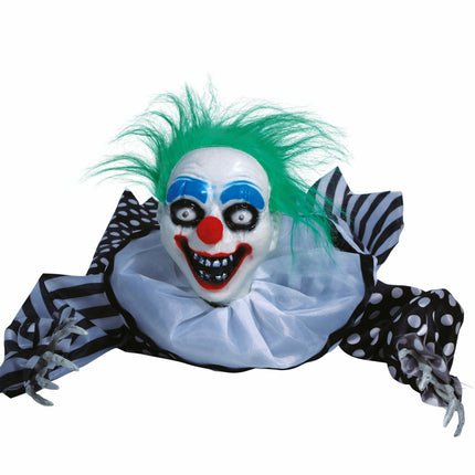 Halloween Tafeldecoratie Clown Met Licht En Geluid 65cm