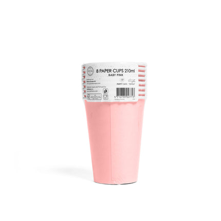 Roze Bekers Papier 210ml 8st