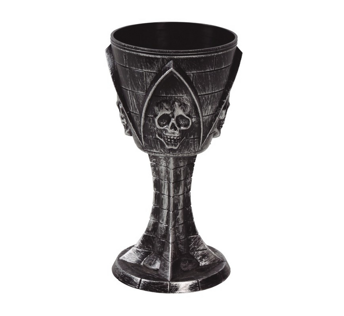 Halloween Glas Schedel 19cm