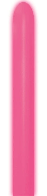 Modelleerballonnen Neon Fuchsia 5cm 152cm 50st