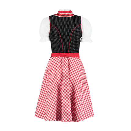 Rood Witte Dirndl Jurk Oktoberfest Dames Geruit