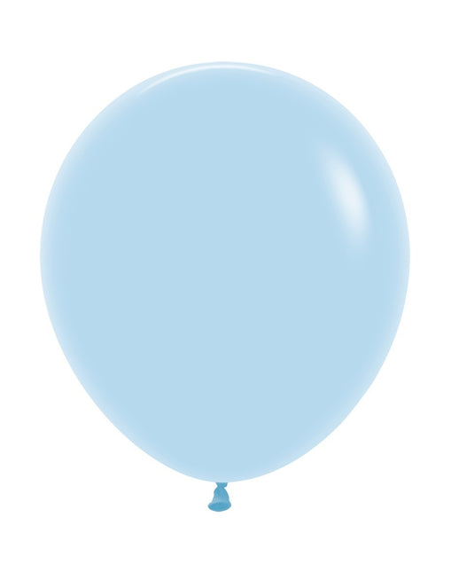 Ballonnen Pastel Matte Blue 45cm 25st