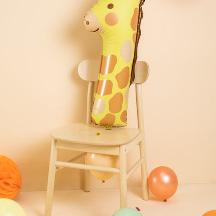 Helium Ballon 1 Jaar Giraffe Leeg 82cm