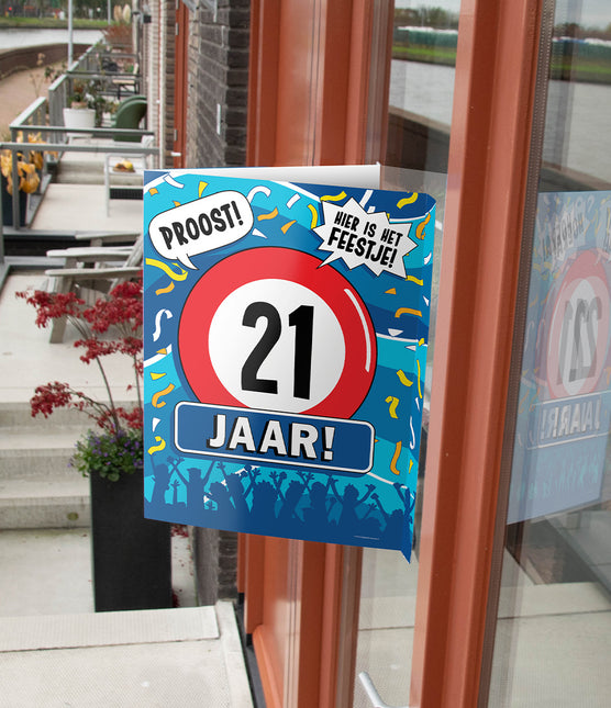 Raambord 21 jaar 60cm