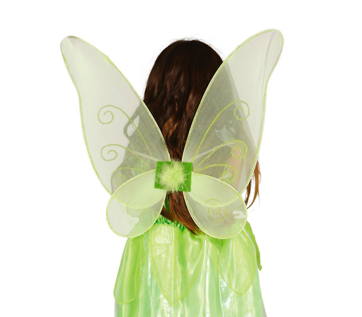 Groene Vleugels Kind 45cm