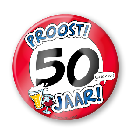 Bierviltjes 50 Jaar 12,5cm 6st