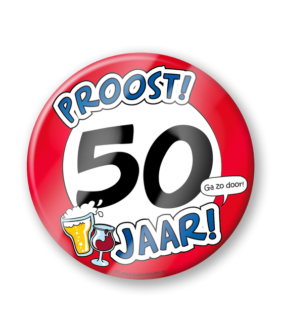 Bierviltjes 50 Jaar 12,5cm 6st