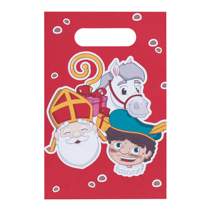 Sinterklaas Uitdeelzakjes Papier 23cm 10st