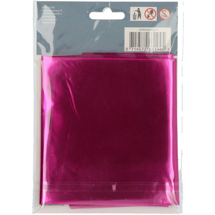 Folie Ballon Cijfer 4 Fuchsia Metallic XL 86cm leeg