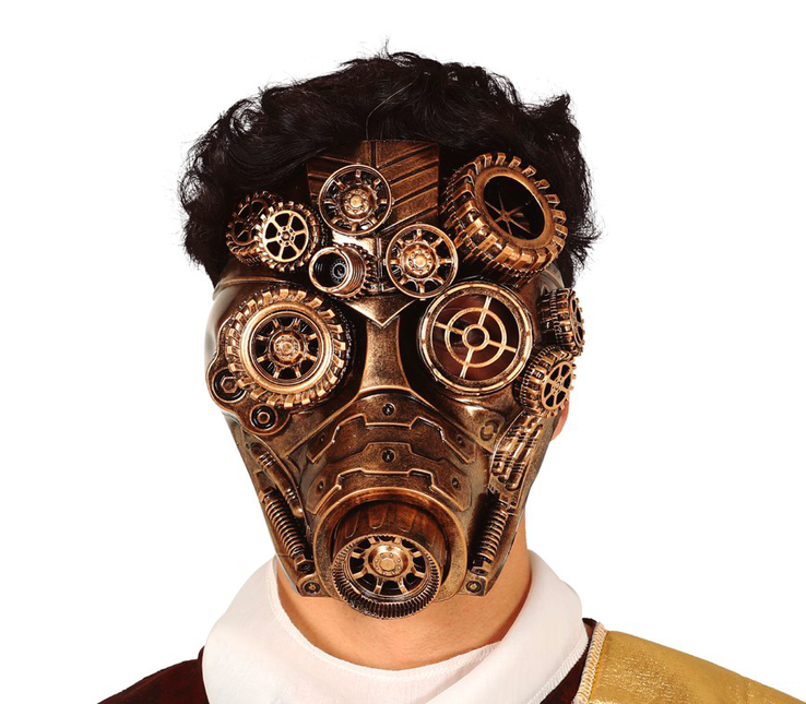 Steampunk Masker Goud