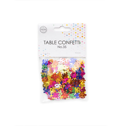 Tafelconfetti 35 Jaar Gekleurd