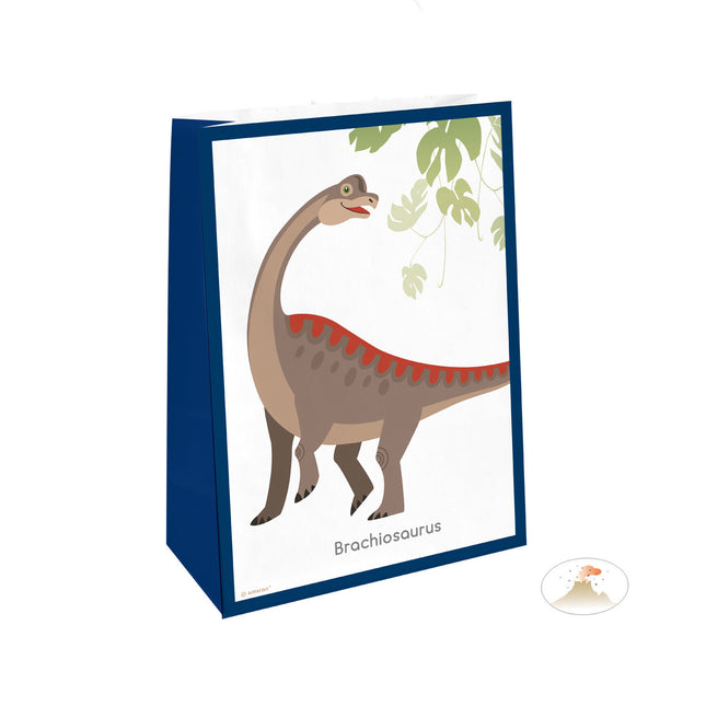 Dinosaurus Uitdeelzakjes Stickers 21cm 4st