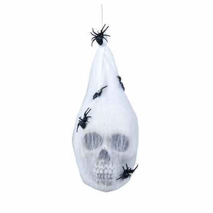 Halloween Schedel Spinnenweb Tas 25cm