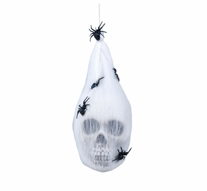 Halloween Schedel Spinnenweb Tas 25cm