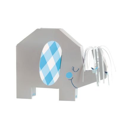 Baby Olifant Tafeldecoratie Blauw 23cm