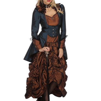 Steampunk Jurk Blauw