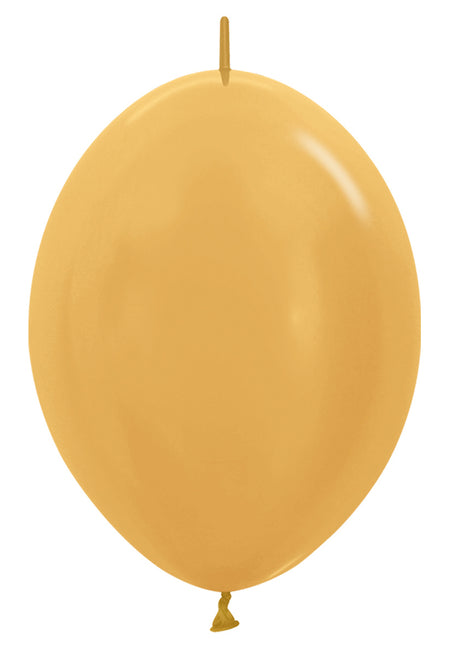 Ballonnen Metallic Gold 30cm 50st