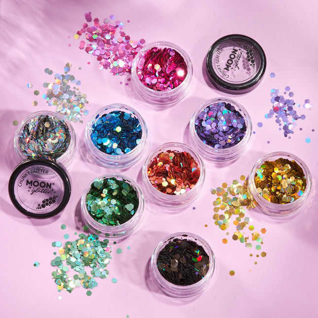 Moon Glitter Holographic Chunky Glitter Purple 3g