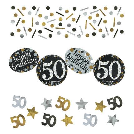 Tafelconfetti 50 Jaar Happy Birthday 34gr