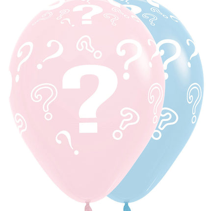 Ballonnen Question Marks Pastel Matte 30cm 25st