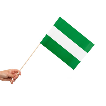 Rotterdam Vlag Met Stok 50cm 10st