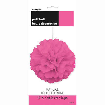 Pompon Roze 40cm