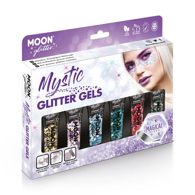 Moon Glitter Mystic Chunky Glitter Gel Atlantis 12ml