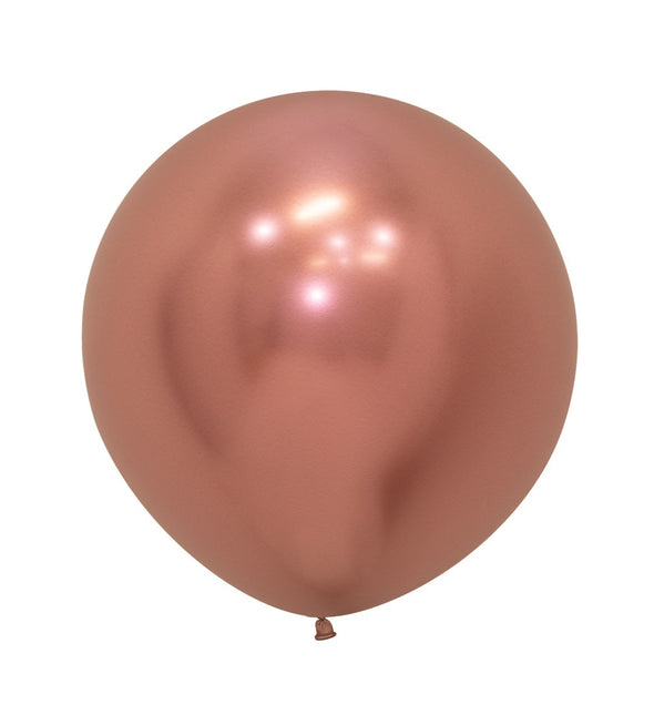 Ballonnen Reflex Rose Gold 61cm 3st